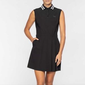 PXG Sleeveless RP Polo Dress, Black golf dress SMALL
